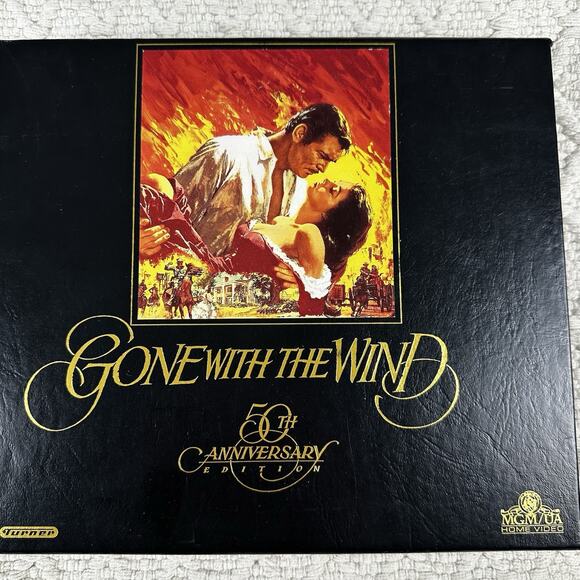 MGM TURNER Gone With The Wind 50th Anniversary Edition VHS Box Set Classic Film - Picture 1 of 7